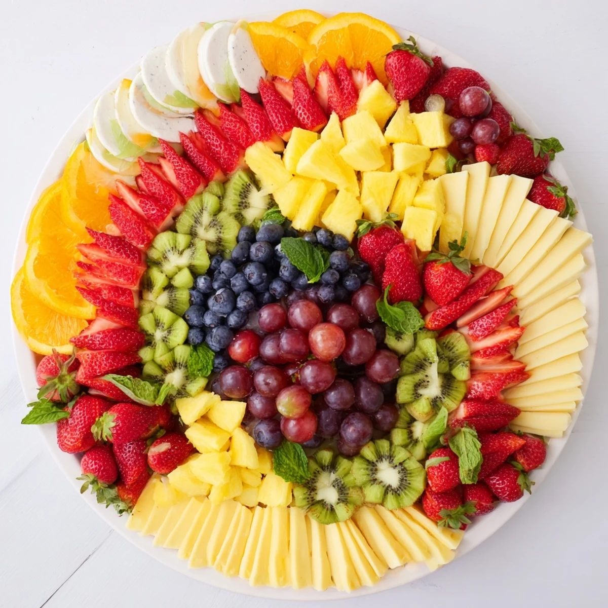Kaleidoscope Fruit Cheese Platter