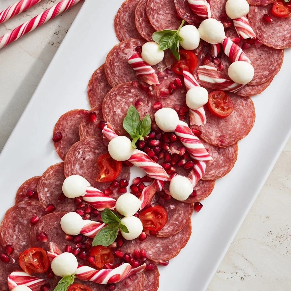 Get holiday-ready with this beautiful Candy Cane Zigzag charcuterie board, perfect for sharing and easy to assemble.