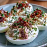 Bacon Ranch Deviled Eggs