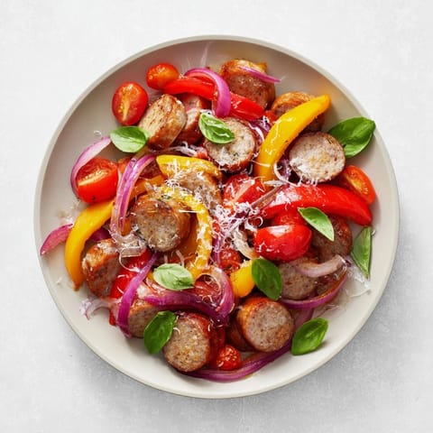 Basil Sausage Pepper Skillet