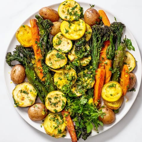 Light Herb Fern Roasted Vegetables