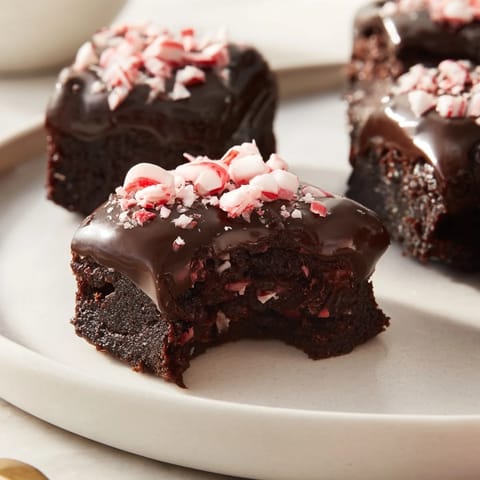 Peppermint Mocha Brownie Bites