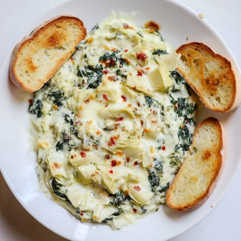 Spinach Artichoke Dip Baguette