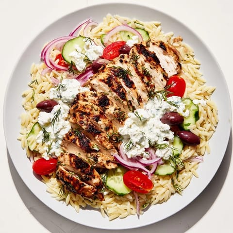 Greek Chicken Gyro Pasta Bowls