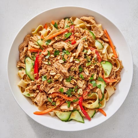 Thai-Inspired Peanut Chicken Pasta