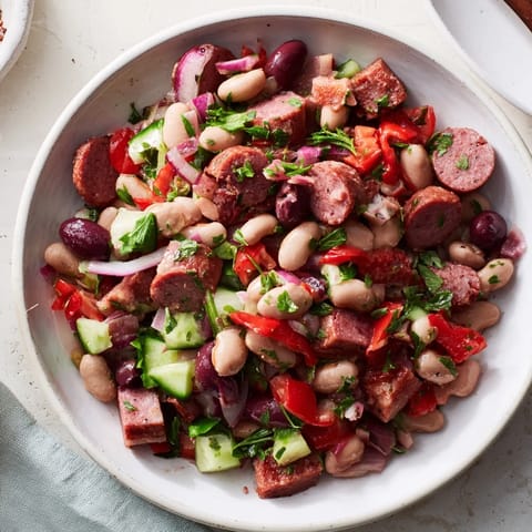 Mediterranean Dense Bean Salad