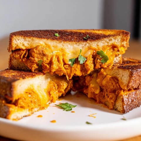 Savory Butter Chicken Grilled Cheese