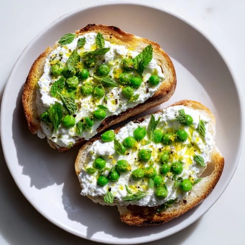 Pea & Mint Ricotta Toast