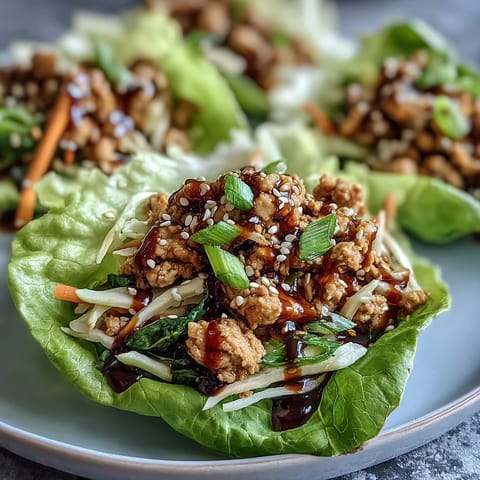Turkey Potsticker Stir-Fry Lettuce Wraps