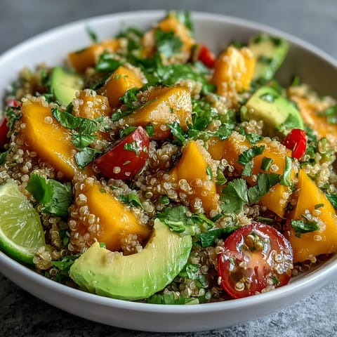 Tropical Mango Avocado Quinoa Salad