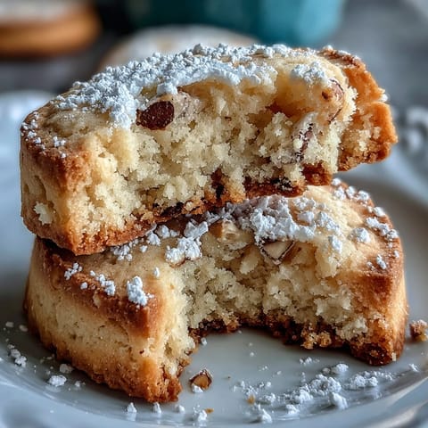 Fragrant cardamom shortbread cookies, buttery and crumbly, arranged on a rustic wooden board with a dusting of sugar.  