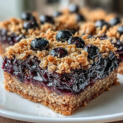 Blueberry Oat Soft Bars