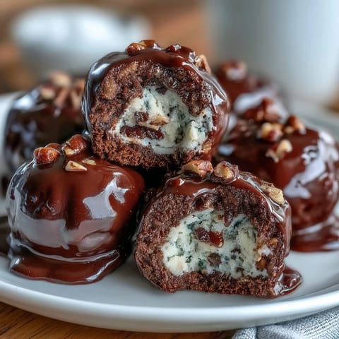 1. Rich chocolate bourbon balls with crunchy pecans, perfect for Kentucky Derby celebrations and Southern gatherings.  