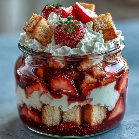 Strawberry Shortcake Trifle Jars