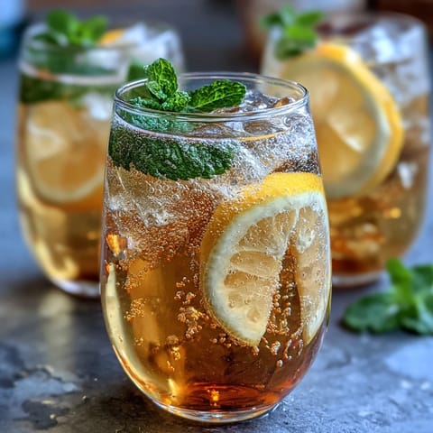 Vibrant alcohol-free spritz featuring zesty lemon juice, non-alcoholic limoncello syrup, and effervescent bubbles for a lively mocktail experience.