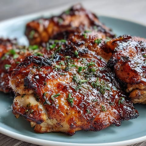 Easy Sheet Pan Chicken & Veggie Dinner with golden roasted chicken thighs and tender carrots and potatoes.