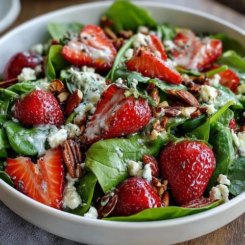 Fresh Strawberry Spinach Salad