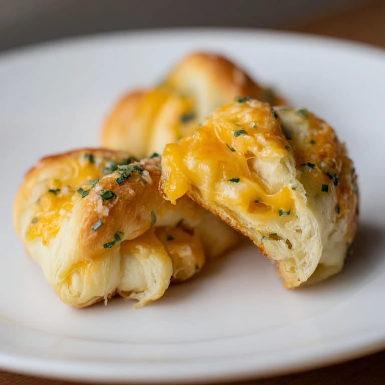 Melted cheese oozes from inside these warm Savory Rolls: Crescent Roll Baked Cheese Bites, perfect for sharing.