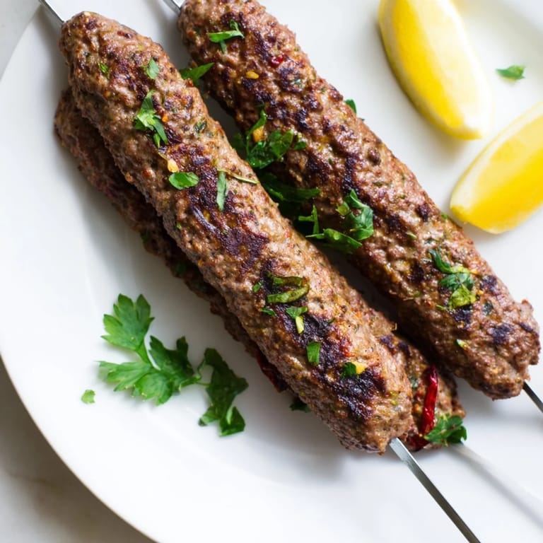 Savory Iraqi Kebab Tikka: Juicy, perfectly seasoned kebabs ready to be enjoyed with fresh sides, flavorful.