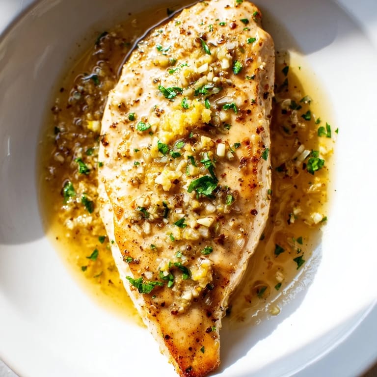 Flavorful Lemon Pepper Chicken plated with a side salad, showcasing juicy, sautéed breasts coated in vibrant citrusy sauce.