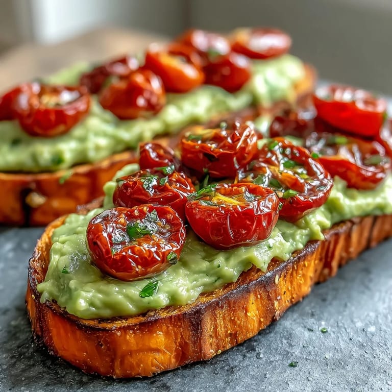 Vibrantly topped sweet potato toasts, delicious and naturally gluten-free morning meals.