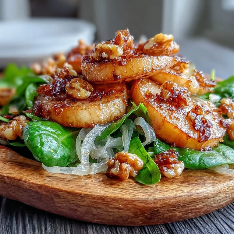 Fresh parsley garnishes this warm, tangy salad served alongside roasted pork or sausages for a rustic meal. 