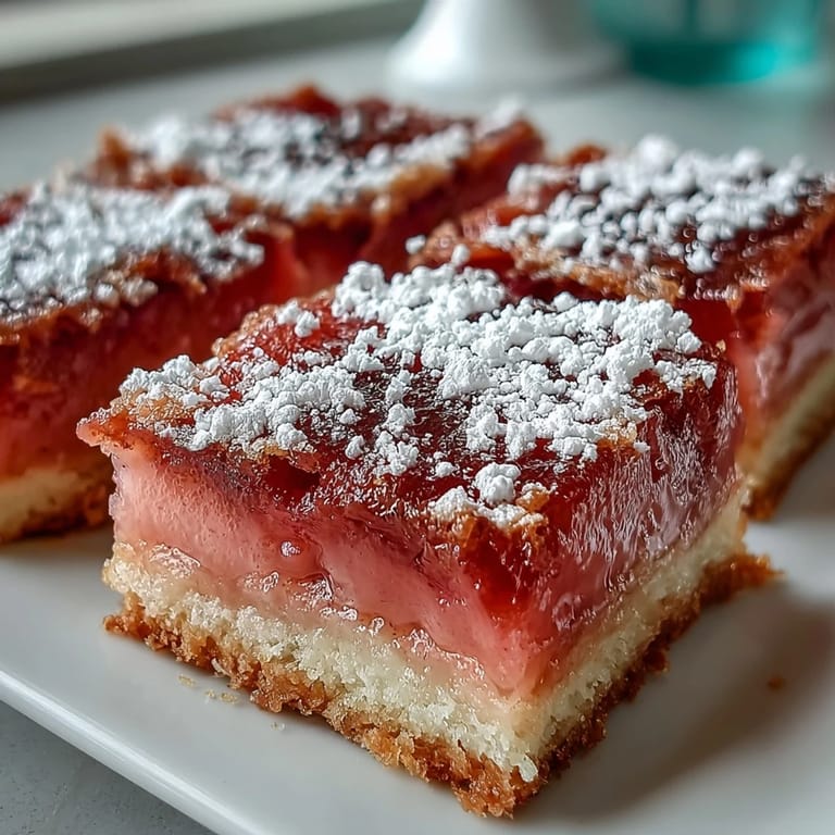 A single serving of Earl Grey Tea, Guava, and Lemon Bars rests on a decorative plate, perfect for an elegant afternoon tea party or special occasion.