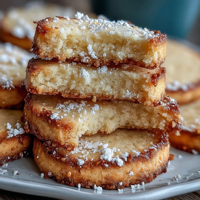 Melt-in-your-mouth cardamom shortbread cookies with a hint of spice, perfect for holiday gatherings or a quiet moment with coffee.