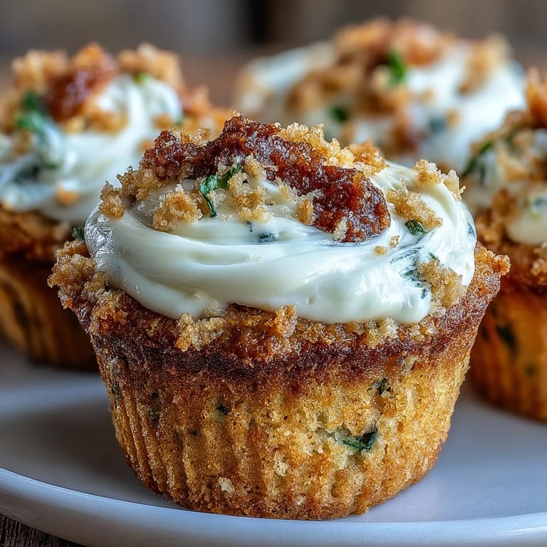 Wholesome carrot and zucchini muffins with a light cream cheese swirl, gently spiced and great for any time of day.