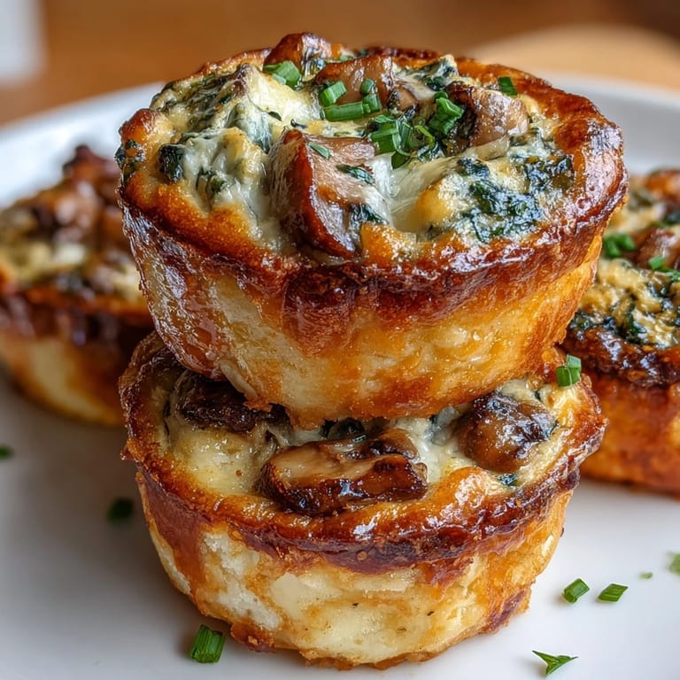 Bite-sized quiche trio with three savory fillings, baked until golden and served warm for gatherings.