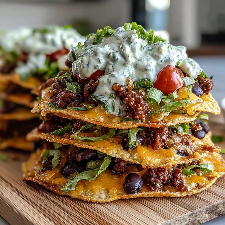 Individual taco dip cups with creamy sour cream, spicy refried beans, fresh veggies, and cheddar cheese, ideal for festive gatherings.