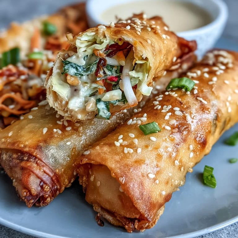 Fresh vegetable and vermicelli spring rolls fried to golden perfection, served with a smooth peanut dipping sauce.