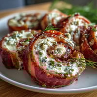 Savory ham and cream cheese pinwheels with tangy pickles, perfect for quick party appetizers or game day snacks.